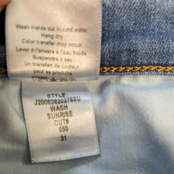 Veronica Beard Carly High Rise Kick Flare Raw Hem Blue Jean Sunrise Wash Size 30 - Picture 11 of 11